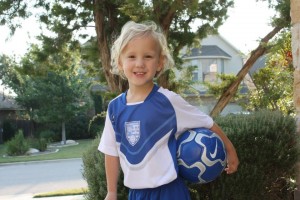 The next soccer superstar of the family??